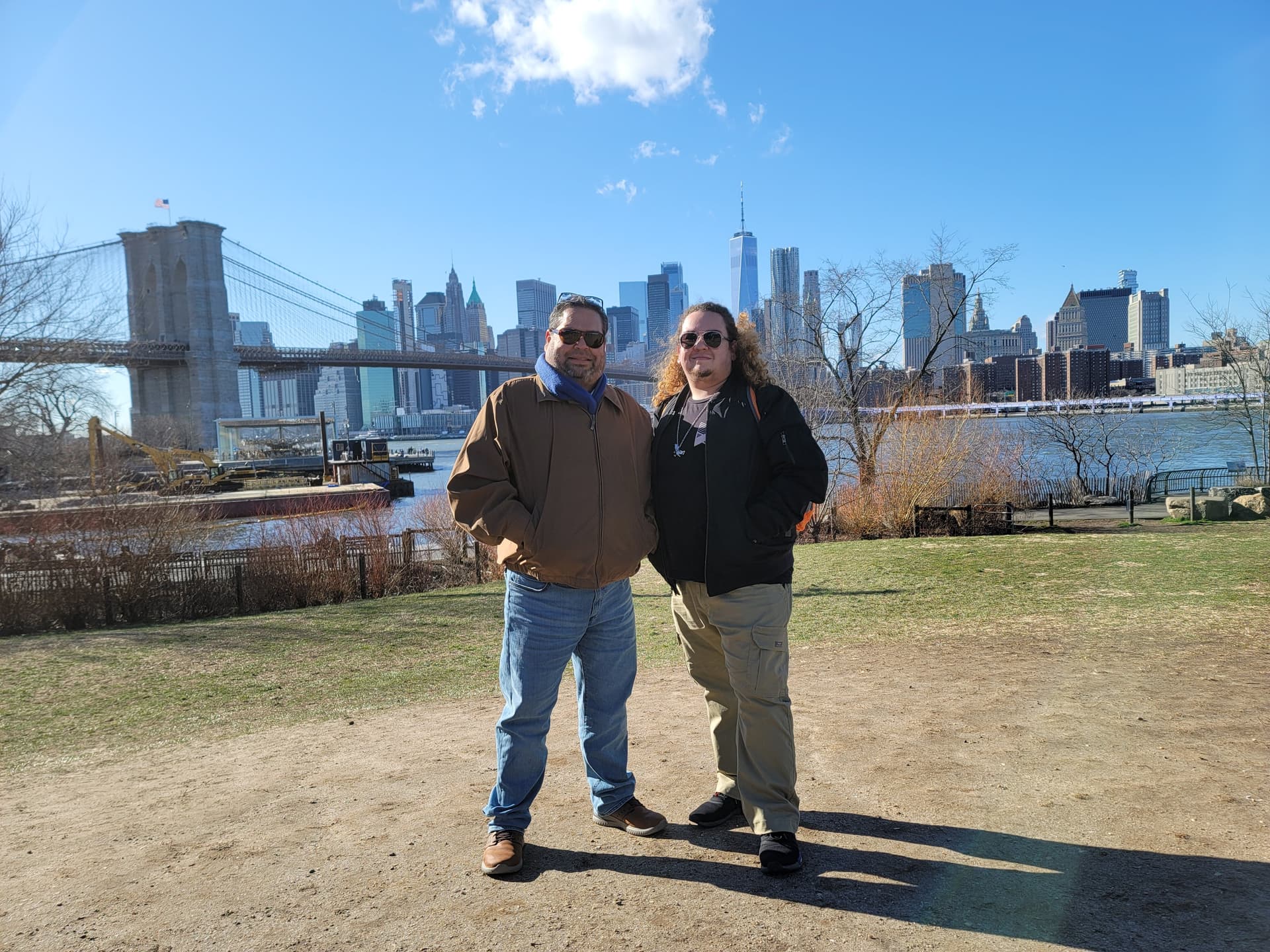 Diego with Luis in New York.